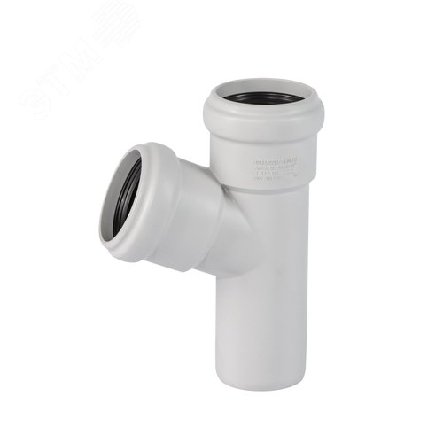 Тройник 50 67 град, для бесшумной канализации - фото 1