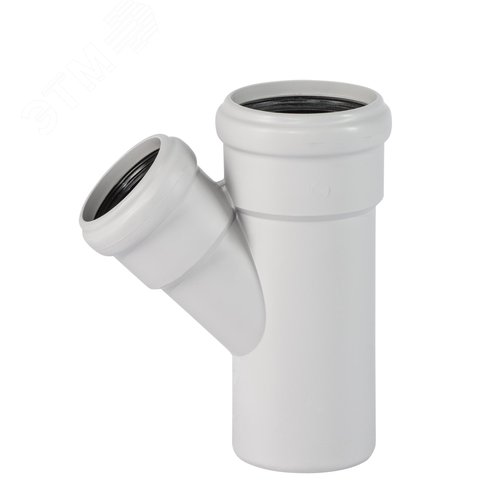 Тройник 75х50 45 град, для бесшумной канализации - фото 1