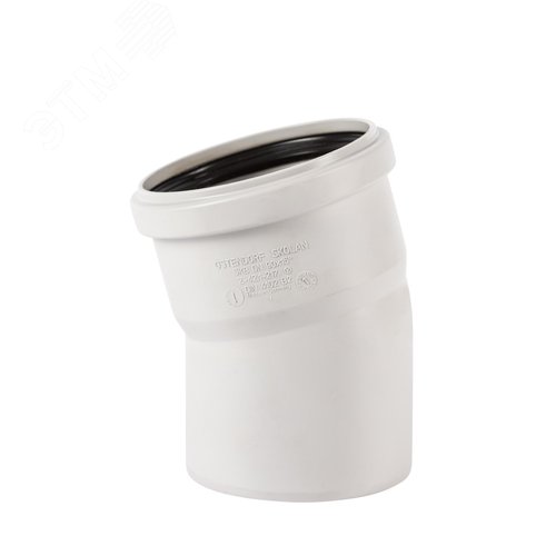 Изображение товара Отвод 90 15 град, для бесшумной канализации (шт)