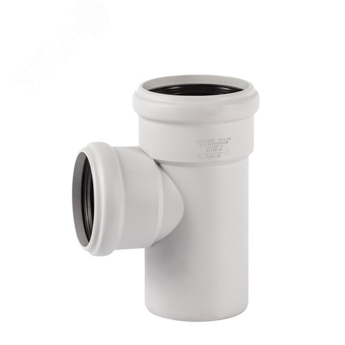 Тройник 90х75 87 град, для бесшумной канализации - фото 1