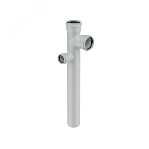 Изображение товара Крестовина 90х90х50 87 град двухуровневая, угловая левая, канализационная (шт)