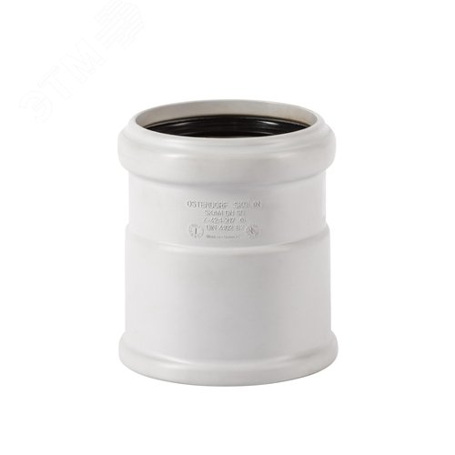 Муфта 90 мм двухраструбная, для бесшумной канализации - фото 1