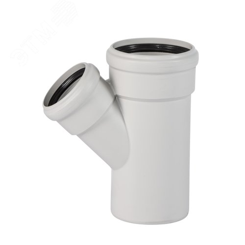 Тройник 110х75 45 град, для бесшумной канализации - фото 1