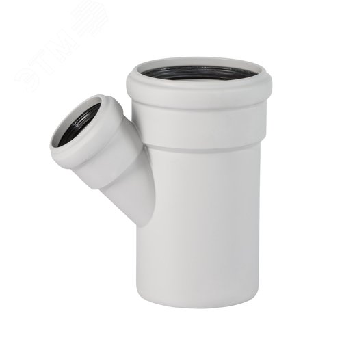 Тройник 75х50 45 град, для бесшумной канализации - фото 2