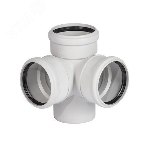 Изображение товара Крестовина 110 87 град угловая, для бесшумной канализации (шт)