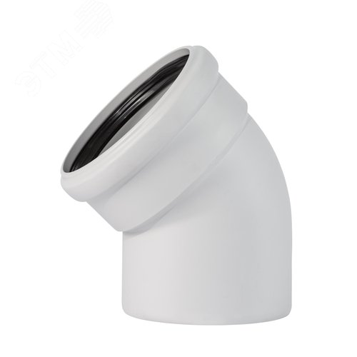 Изображение товара Отвод 125 45 град, для бесшумной канализации (шт)