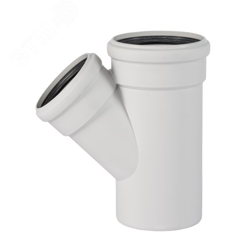 Тройник 125х110 45 град, для бесшумной канализации - фото 1