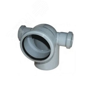 Отвод 110 90 град, с выходом 50 правый левый - фото 1