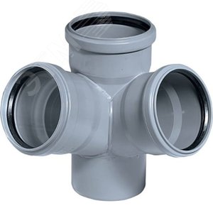 Изображение товара Крестовина 110 67 град двухплоскостная, канализационная (шт)