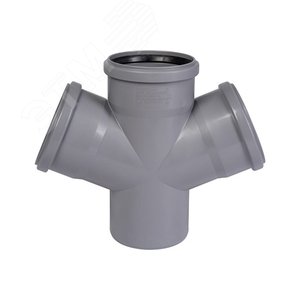 Изображение товара Крестовина 110 87 град одноплоскостная, канализационная (шт)