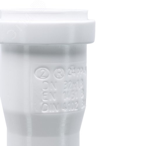 Труба канализационная 32x150 мм НТЕМw однораструбная, белая - фото 4