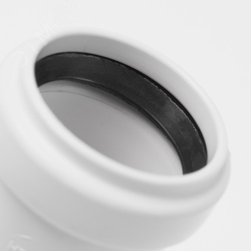 Отвод 32 30 град, для внутренней канализации, белый - фото 3