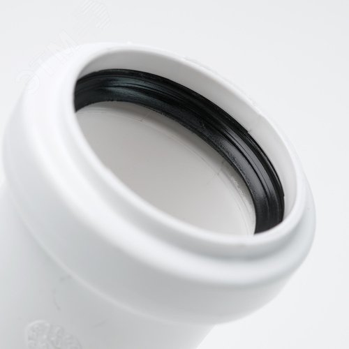 Отвод 40 30 град, для внутренней канализации, белый - фото 3