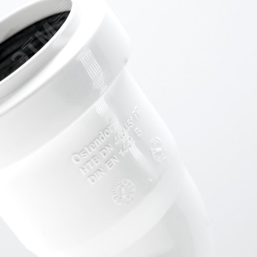 Отвод 40 45 град, для внутренней канализации, белый - фото 4