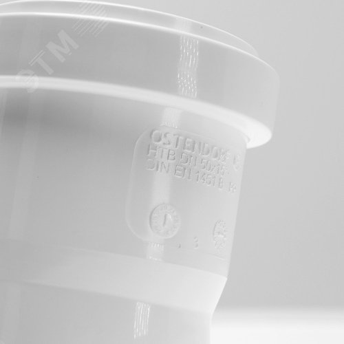 Отвод 50 15 град, для внутренней канализации, белый - фото 4