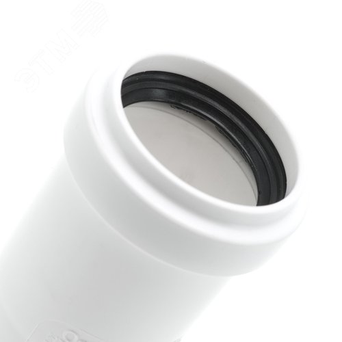 Муфта 32 мм двухраструбная, канализационная, белая - фото 3