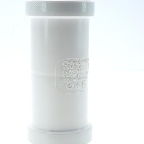 Муфта 32 мм двухраструбная, канализационная, белая - фото 4