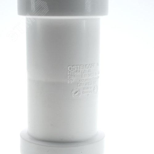 Муфта 40 мм двухраструбная, канализационная, белая - фото 4