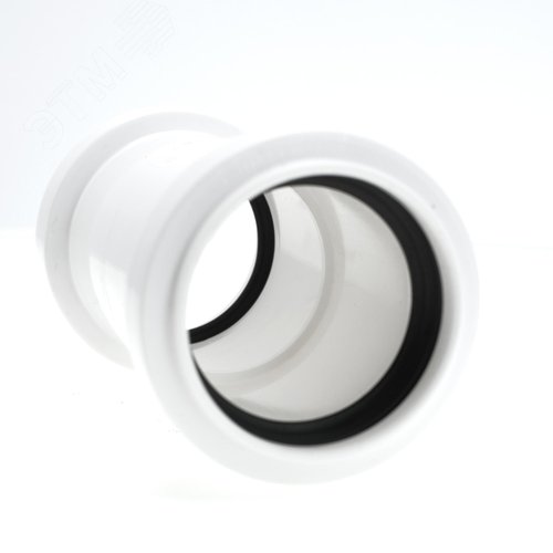 Муфта 40 мм двухраструбная, канализационная, белая - фото 5