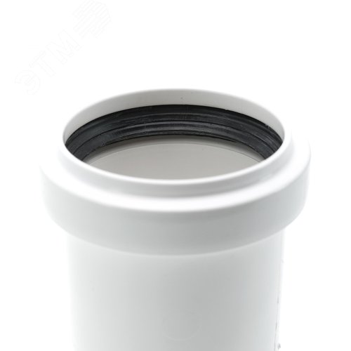 Муфта 50 мм двухраструбная, канализационная, белая - фото 3