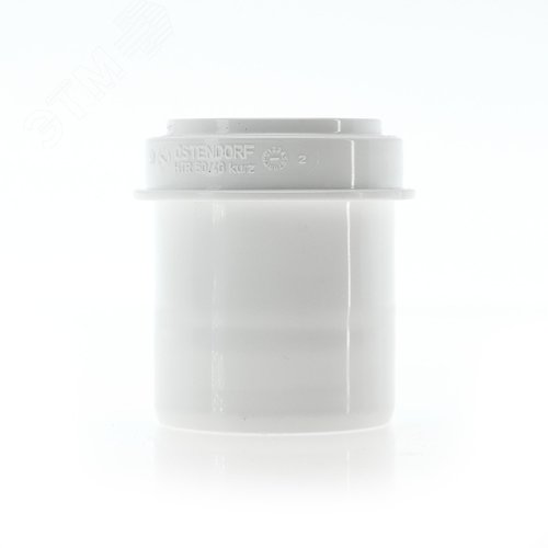 Редукция 50х40 короткая, для внутренней канализации, белая - фото 2