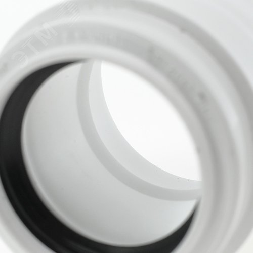 Редукция 50х40 короткая, для внутренней канализации, белая - фото 5