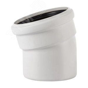 Изображение товара Отвод 50 15 град, для внутренней канализации, белый (шт)