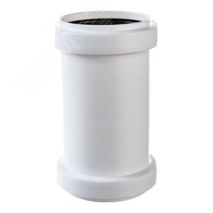 Изображение товара Муфта 50 мм двухраструбная, канализационная, белая (шт)