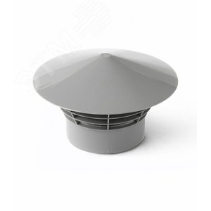 Зонт 50 вентиляционный, для внутренней канализации, серый - фото 2