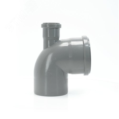 Отвод 110 90 град, с выходом 50 правый - фото 2