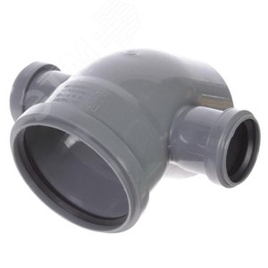 Отвод 110 90 град, с выходом 50 правый левый - фото 2