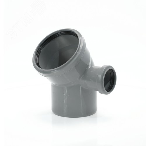 Отвод 110 45 град, с выходом 50 правый - фото 1