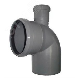 Изображение товара Отвод 110 90 град, с выходом 50 сверху (шт)