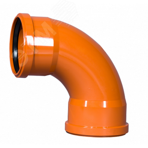 Изображение товара Отвод 110 87 град., двухраструбный, для наружной канализации (шт)