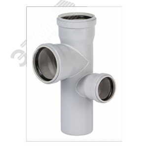 Изображение товара Крестовина 110х110х75 87 град двухуровневая, угловая левая, канализационная (шт)