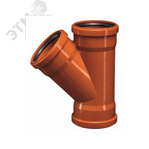 Изображение товара Тройник 110 45 град. для наружной канализации PVC-U Ostendorf