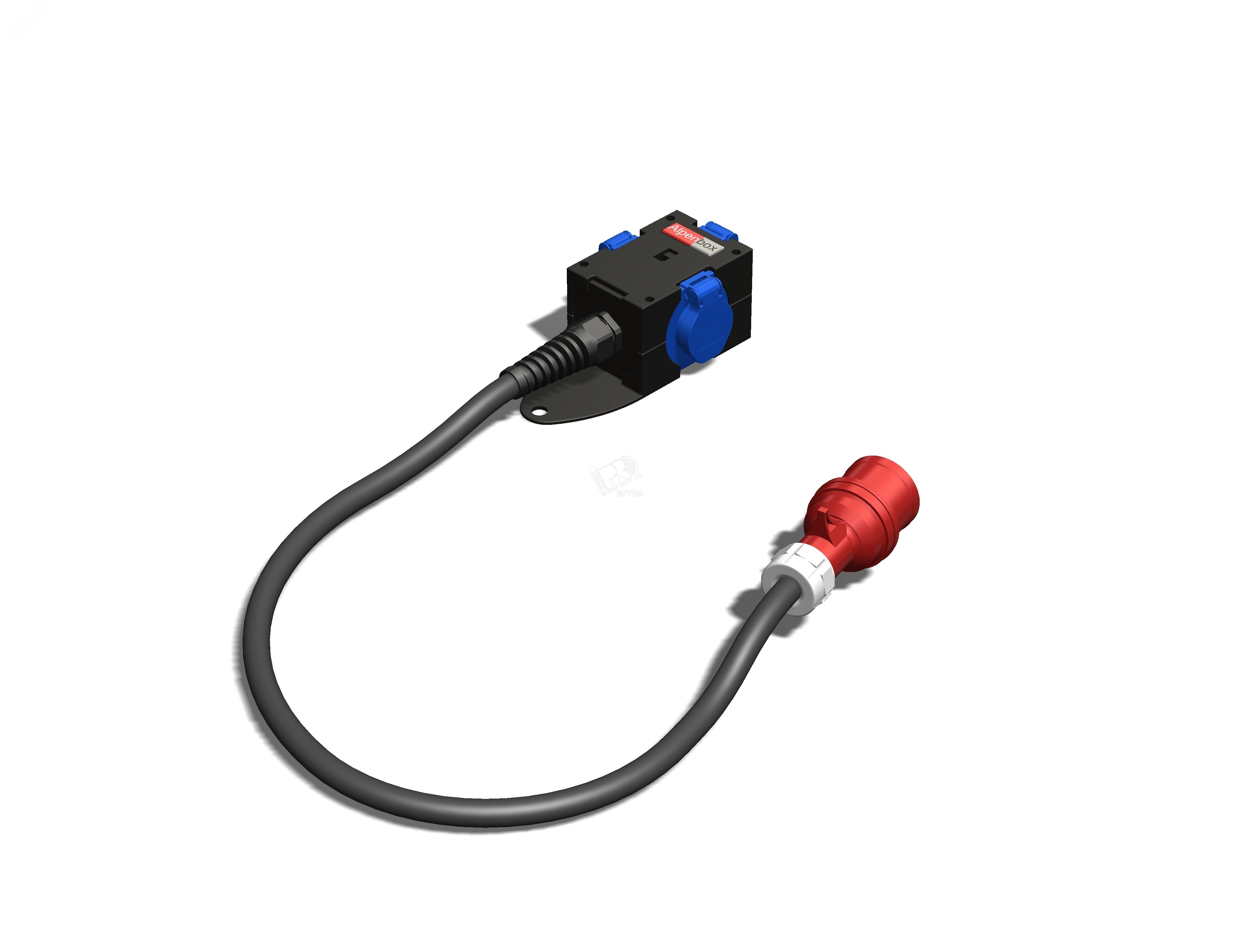 Изображение товара Устройство распределительное переносное AlpenBox 16A черное IP44