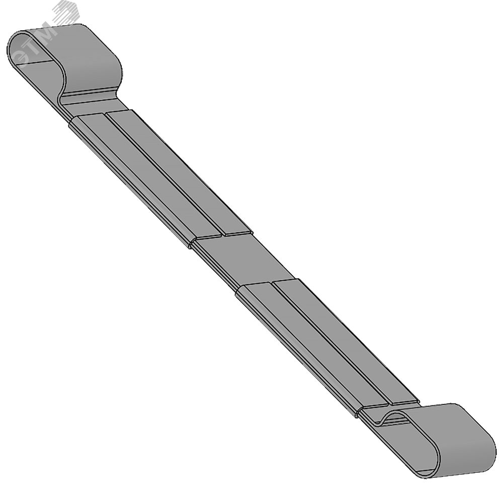 Изображение товара Зажим крепежный БСР.2-75 Ц для бронированных кабелей, стальной оцинкованный крепеж