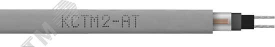 Изображение товара Саморегулирующийся нагревательный кабель 30КСТМ2-АТ для труб и кровли 1м Россия