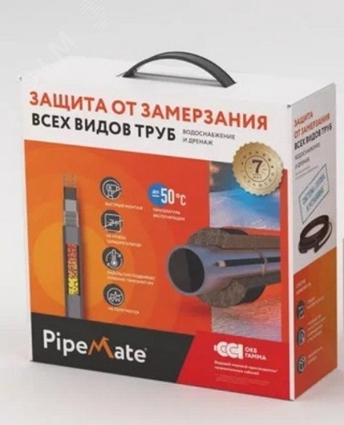 Секция нагревательная кабельная PipeMate 25Вт/м 10м 2265962 ССТ - превью 2