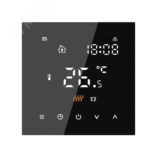 Изображение товара Терморегулятор Русское тепло с датчиком сенсорный ТР-500 черный (шт)