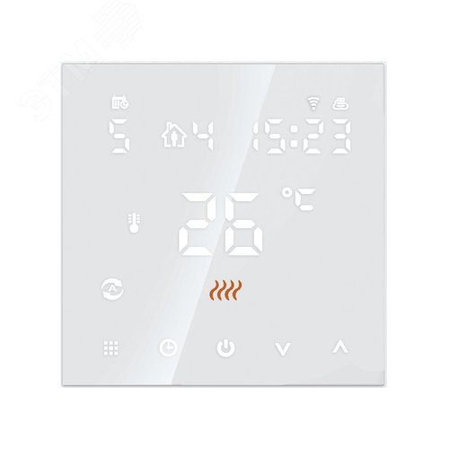 Изображение товара Терморегулятор Русское тепло с датчиком сенсорный Wi-Fi ТР-505 белый (шт)