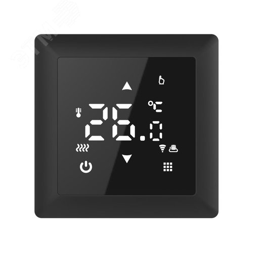 Изображение товара Терморегулятор Русское тепло с датчиком сенсорный Wi-Fi ТР-515 черный (шт)