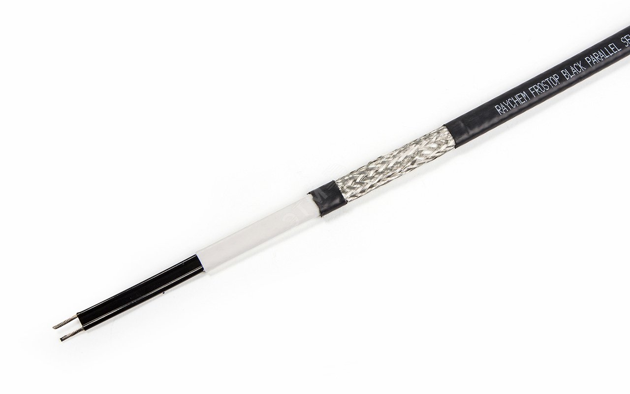 Изображение товара Саморегулирующийся греющий кабель FroStop Black для защиты труб от замерзания