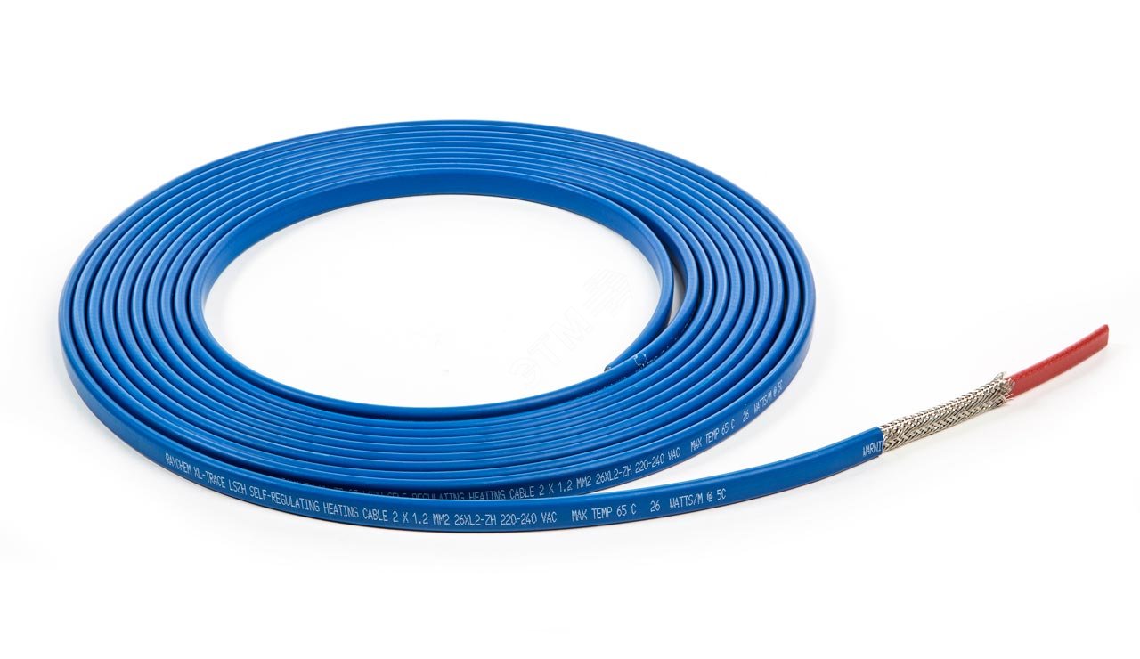 Cаморегулирующийся греющий кабель , 26Вт/м ,230В, при 5C 26XL2-ZH Raychem