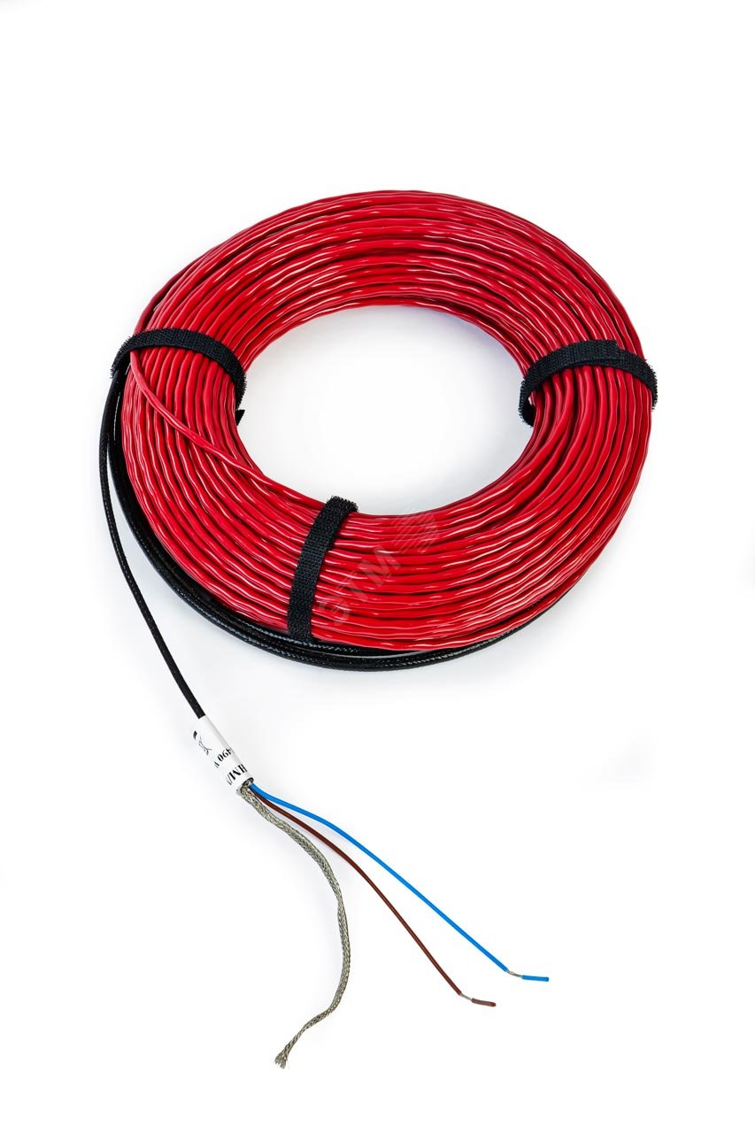 Саморегулирующийся греющий кабель RAYCHEM T2Red для теплого пола, 5-15Вт/м ,230В, при 0C (в стяжке) T2-RED Raychem