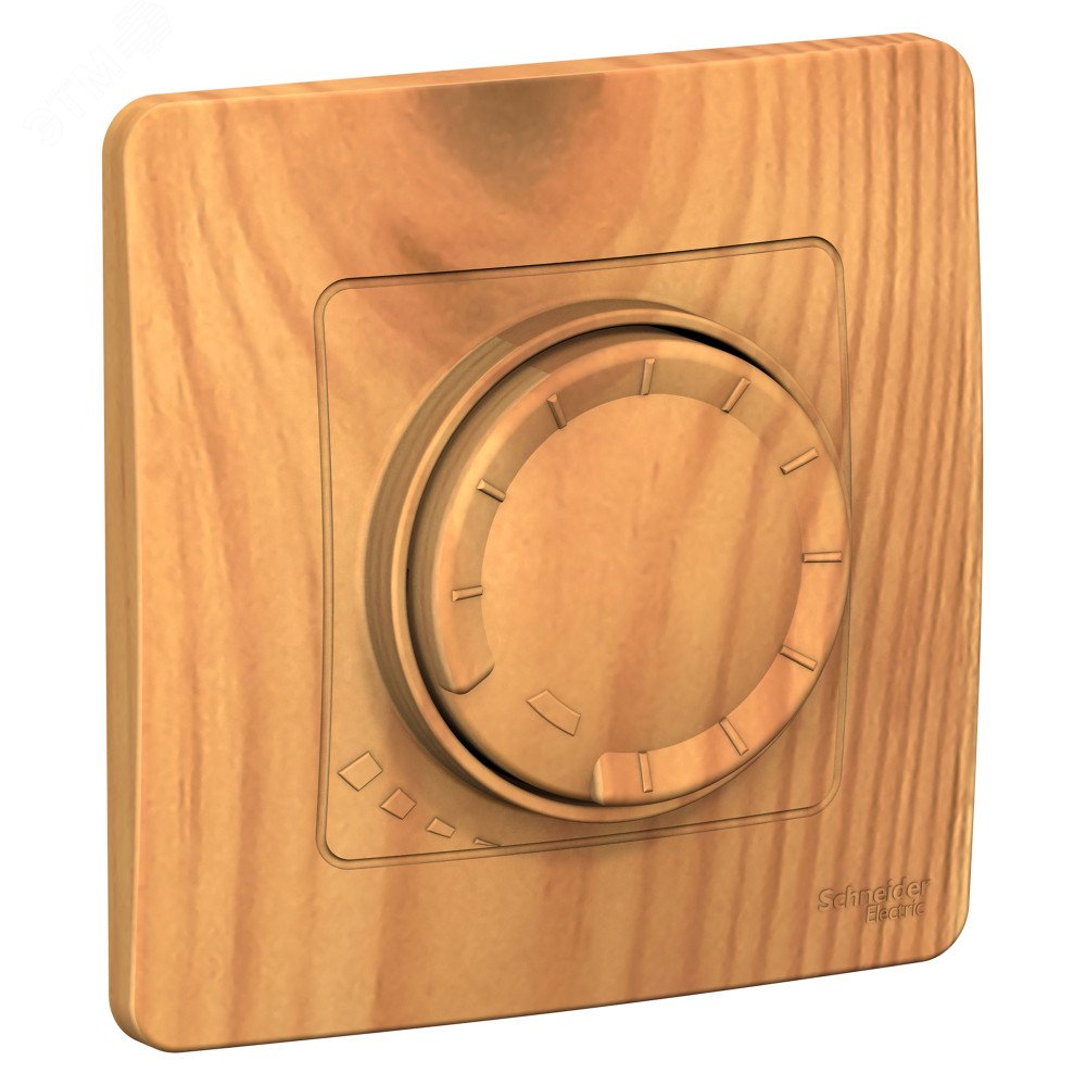 Изображение товара Светорегулятор скрытой установки BLANCA 400 Вт поворотно-нажимной ясень