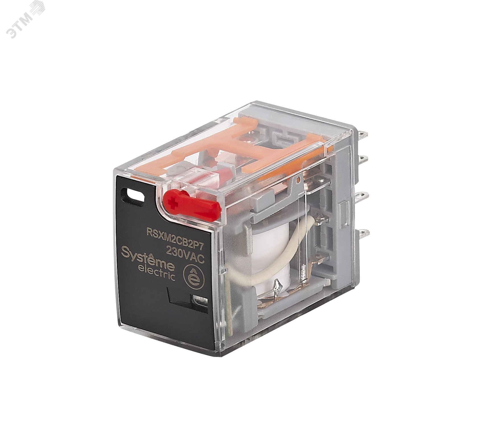 Изображение товара Реле 10A 2CO 230VAC тест кнопка LED System Electric