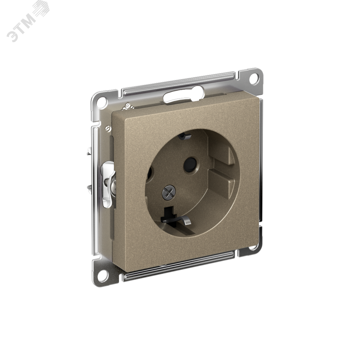 Изображение товара Розетка ATLASDESIGN с заземлением и шторками 16А на 250В