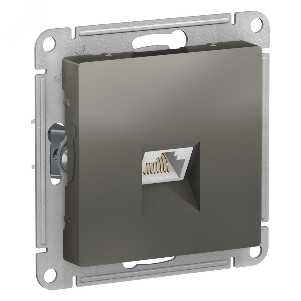 Изображение товара ATLASDESIGN РОЗЕТКА компьютерная RJ45 кат. 6A сталь